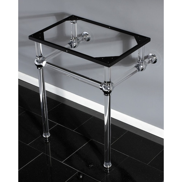 VAH242030C Templeton 24x20-3/8x30 Acrylic Console Sink Legs,Chrm